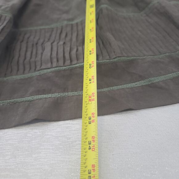 Particular Grin pleated ladies dress green Size Medium office goblincore fairy - Picture 5 of 8